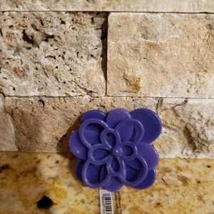 CROCS Purple Flower Shoe Charm Clip